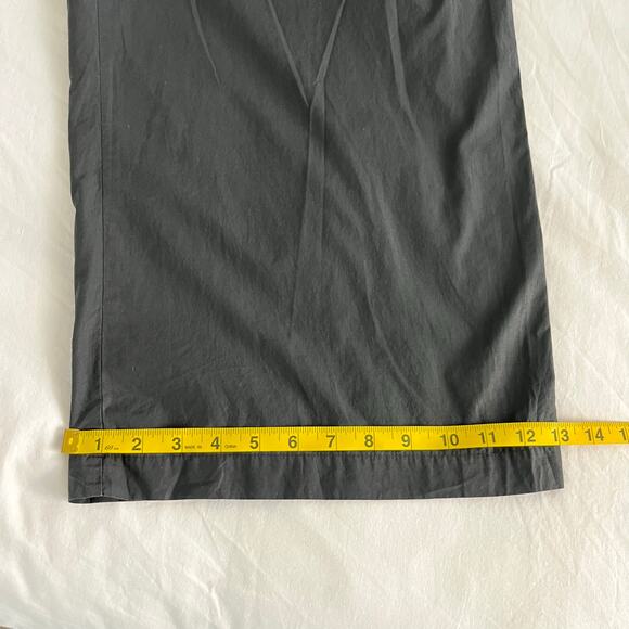 Rundholz Black Label Black Wide Leg Cotton Buttonfly Trouser Pants, Size Small - Picture 12 of 14